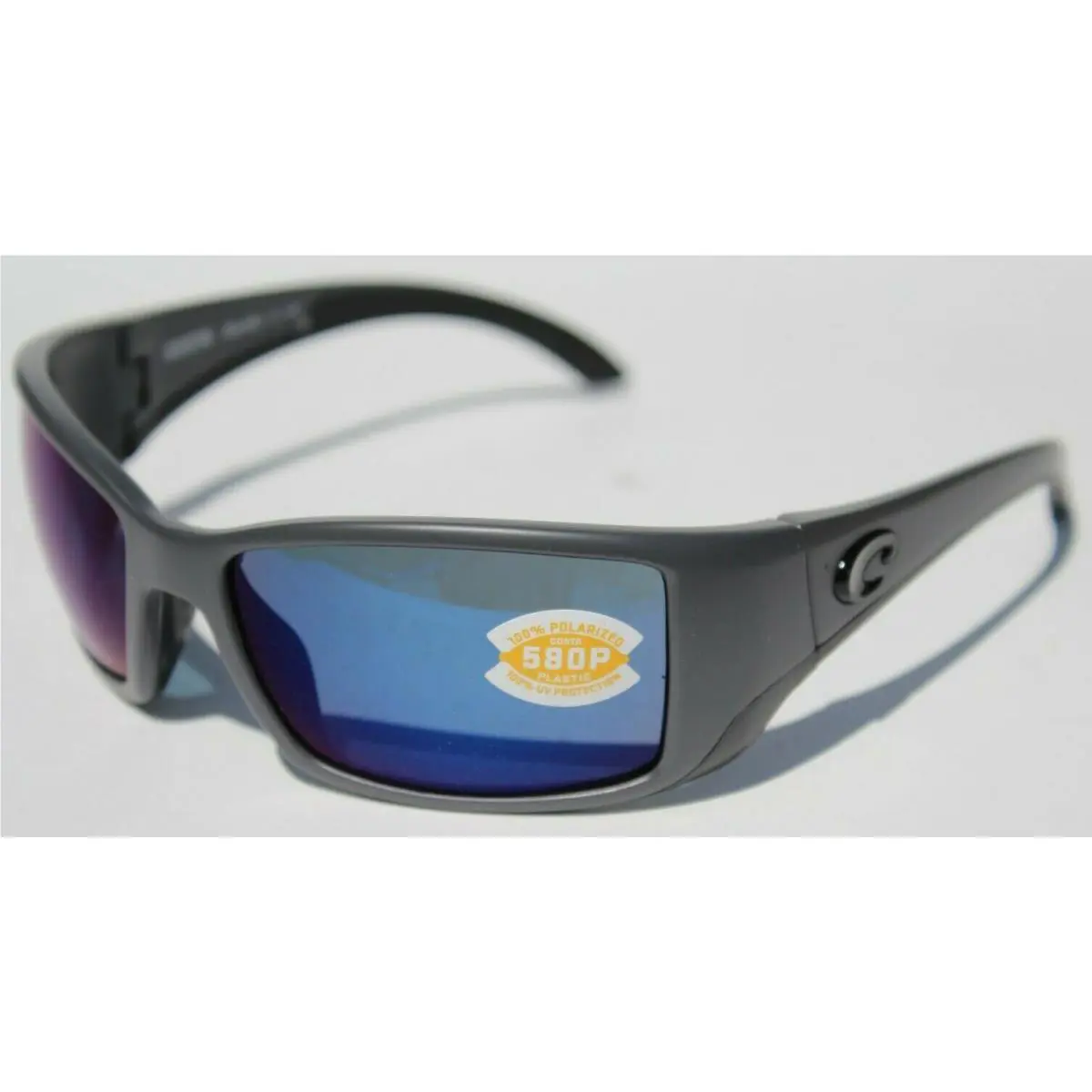 Costa Del Mar Blackfin 580 Polarized Sunglasses Matte Gray/blue Mirror 580P