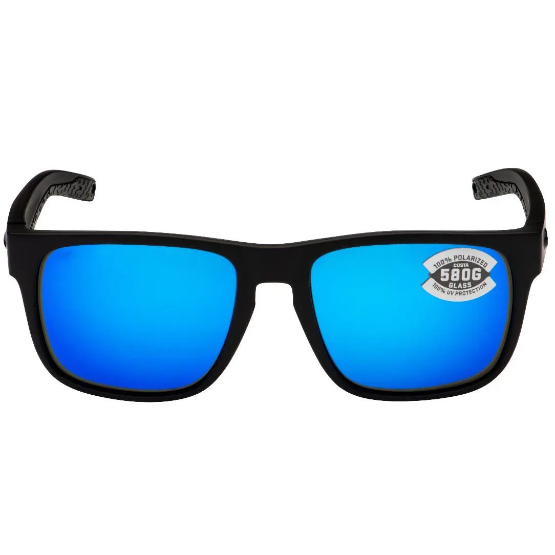 Costa Del Mar Spearo Sunglasses Blackout/blue Mirror 580Glass - Frame: Blackout, Lens: Blue Mirror 580Glass