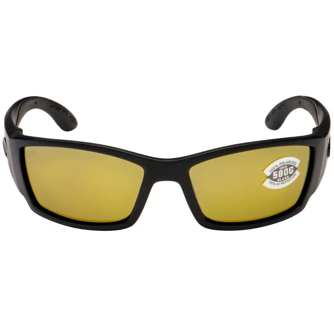 Costa Del Mar Corbina Sunglasses Blackout/sunrise Silver Mirror 580Glass - Frame: Blackout, Lens: Sunrise Silver Mirror 580Glass