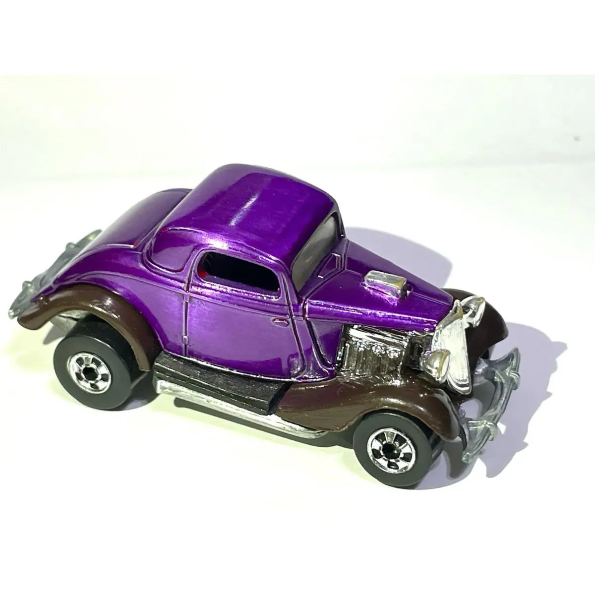 Vtg Hot Wheels Diecast 3-Window `34 HI Rakers Restored Spectraflame Purple Car