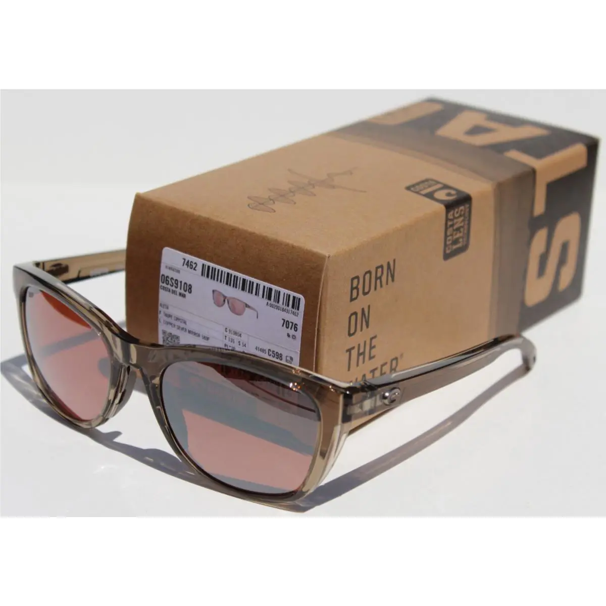 Costa Del Mar Aleta Polarized 580P Sunglasses Taupe Crystal/copper Silver