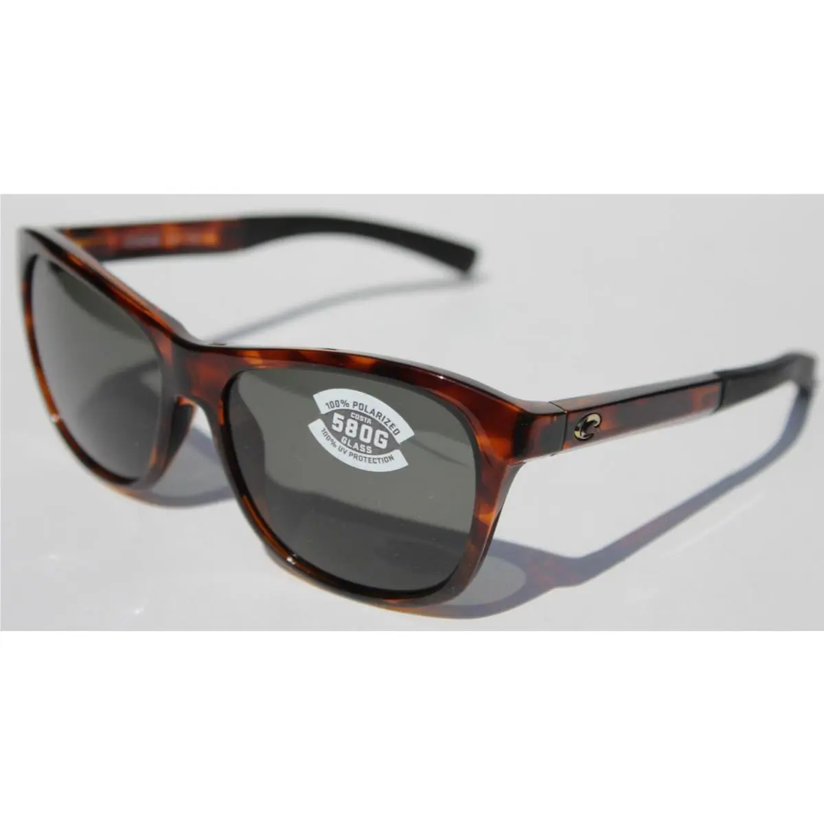 Costa Del Mar Vela 580 Polarized Sunglasses Shiny Tortoise/gray 580G