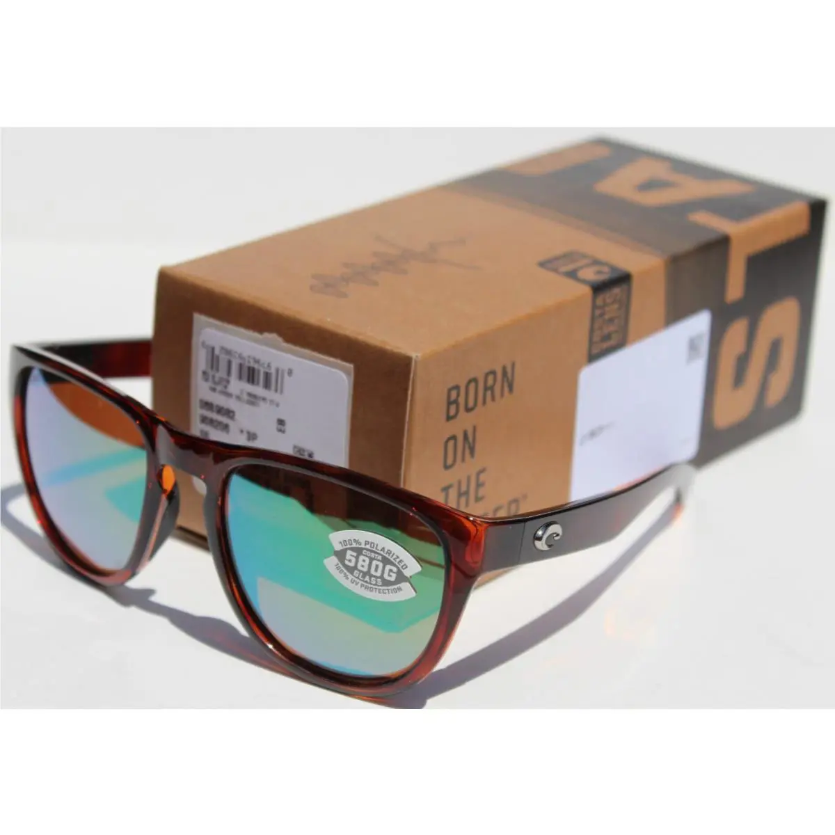 Costa Del Mar Irie Polarized Sunglasses Tortoise/green Mirror 580G