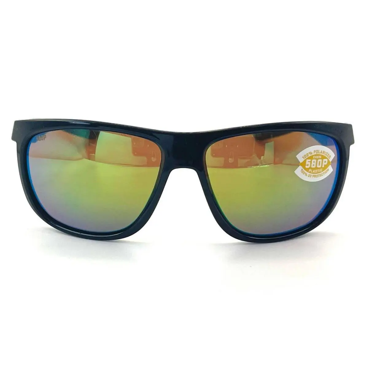 Costa Del Mar Kiwa Sunglasses Shiny Black/green Mirror 580Plastic