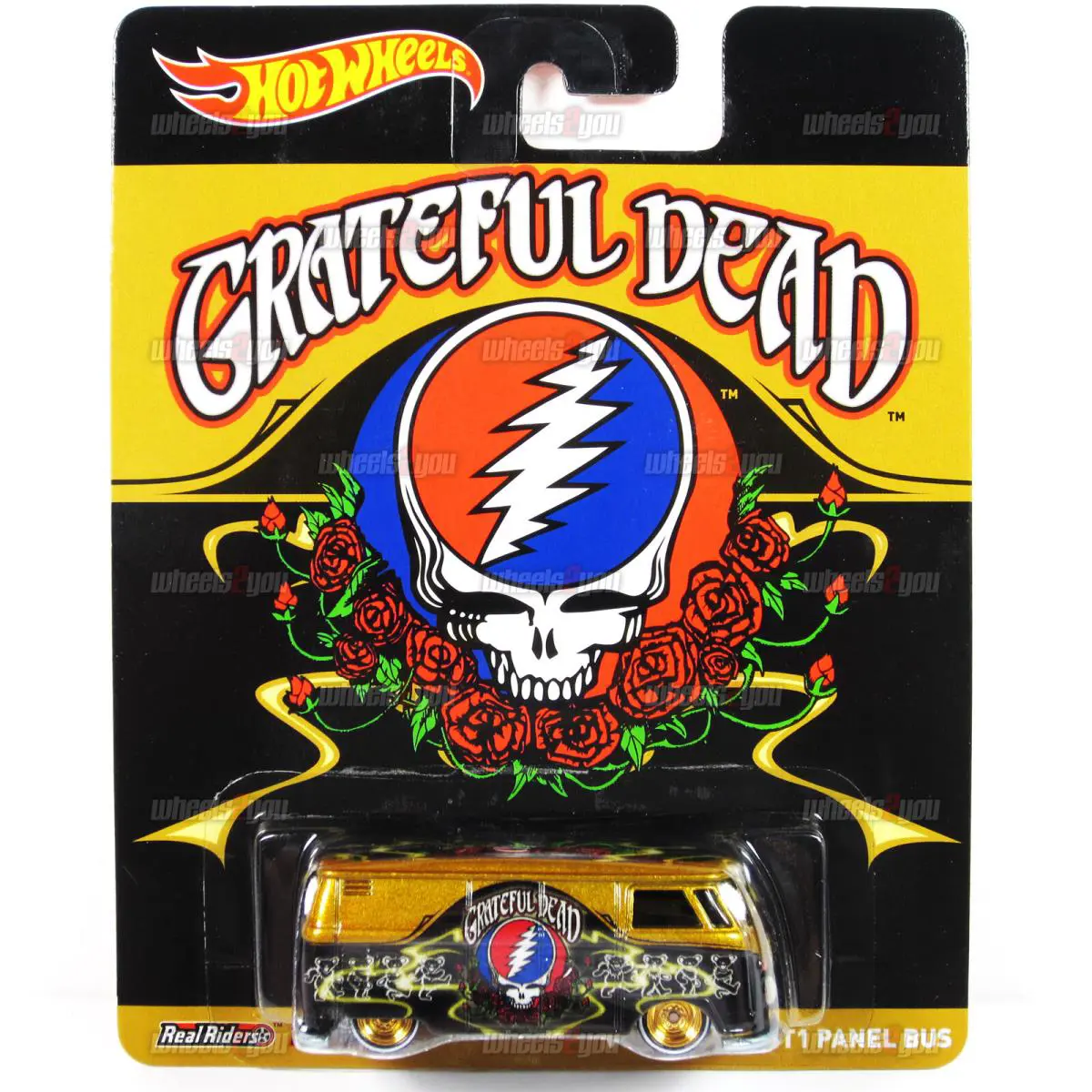 2014 Hot Wheels Volkswagen T1 Panel Bus Grateful Dead HW Pop Culture 1:64 BDT01