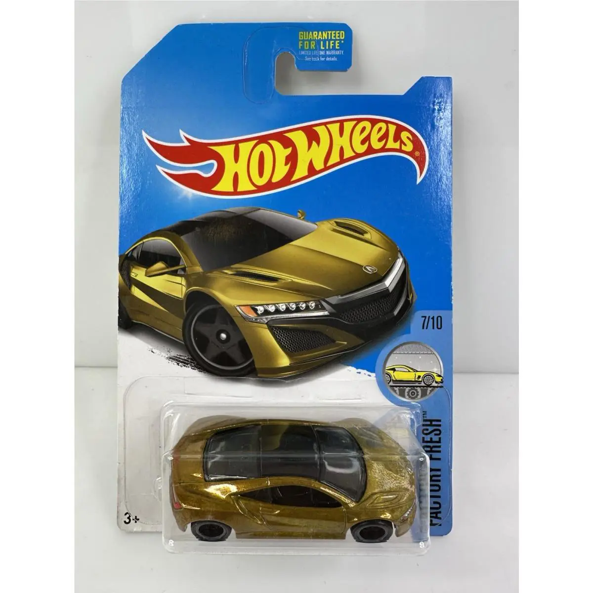 Hot Wheels Factory Fresh 17 Acura Nsx Super Treasure Hunt Gold Htf
