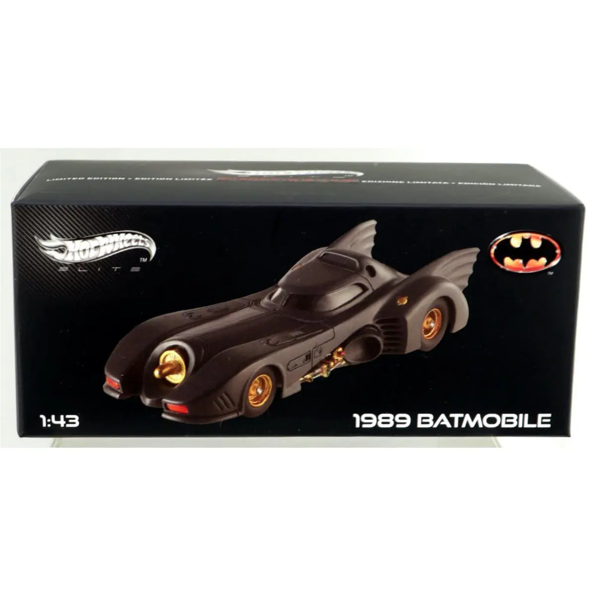 Hot Wheels Batman 1989 Batmobile Elite Limited Edition - X5494 Nrfb 2012 1:43