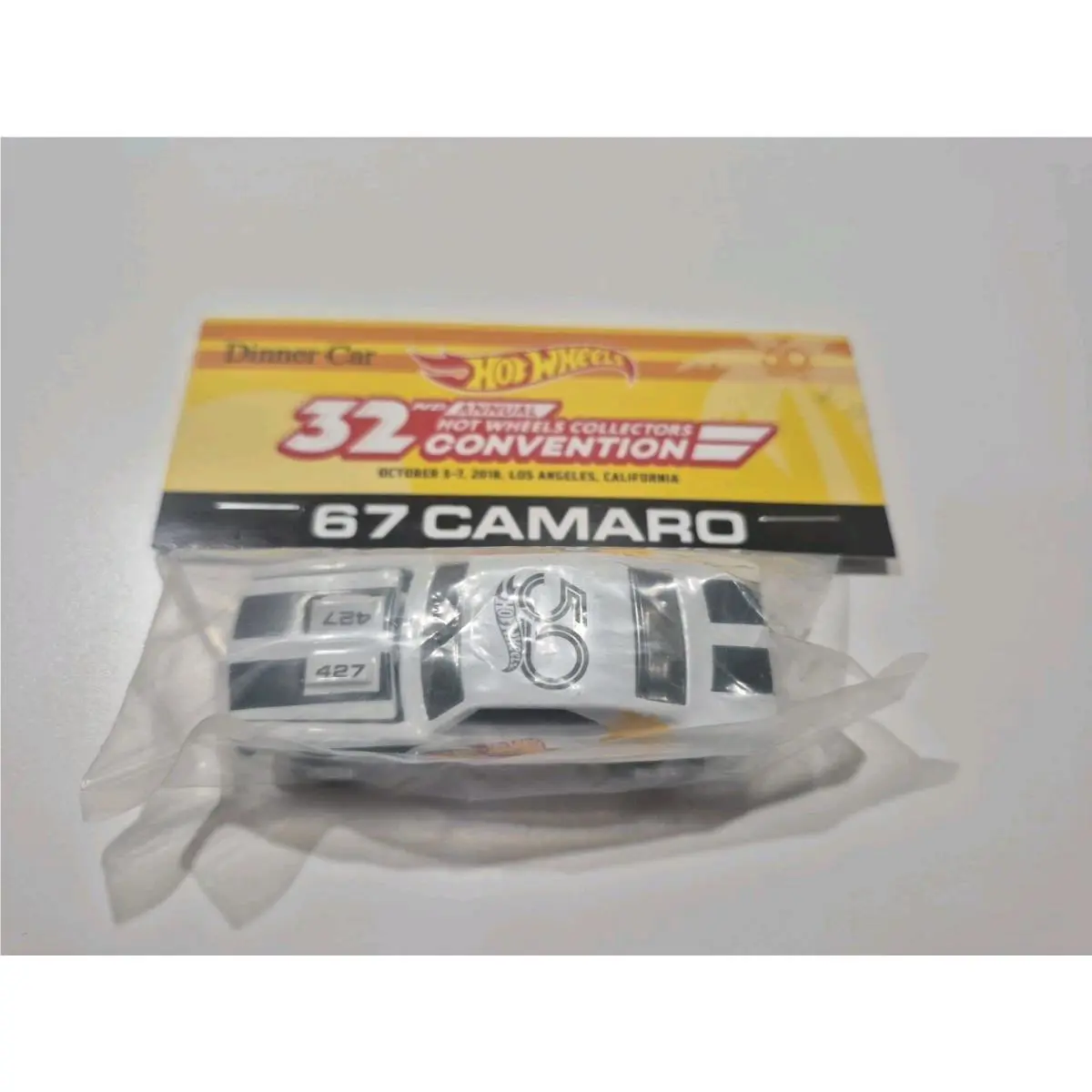 Hot Wheels Rlc 32nd Convention Dinner Car `67 Camaro White Baggie A27