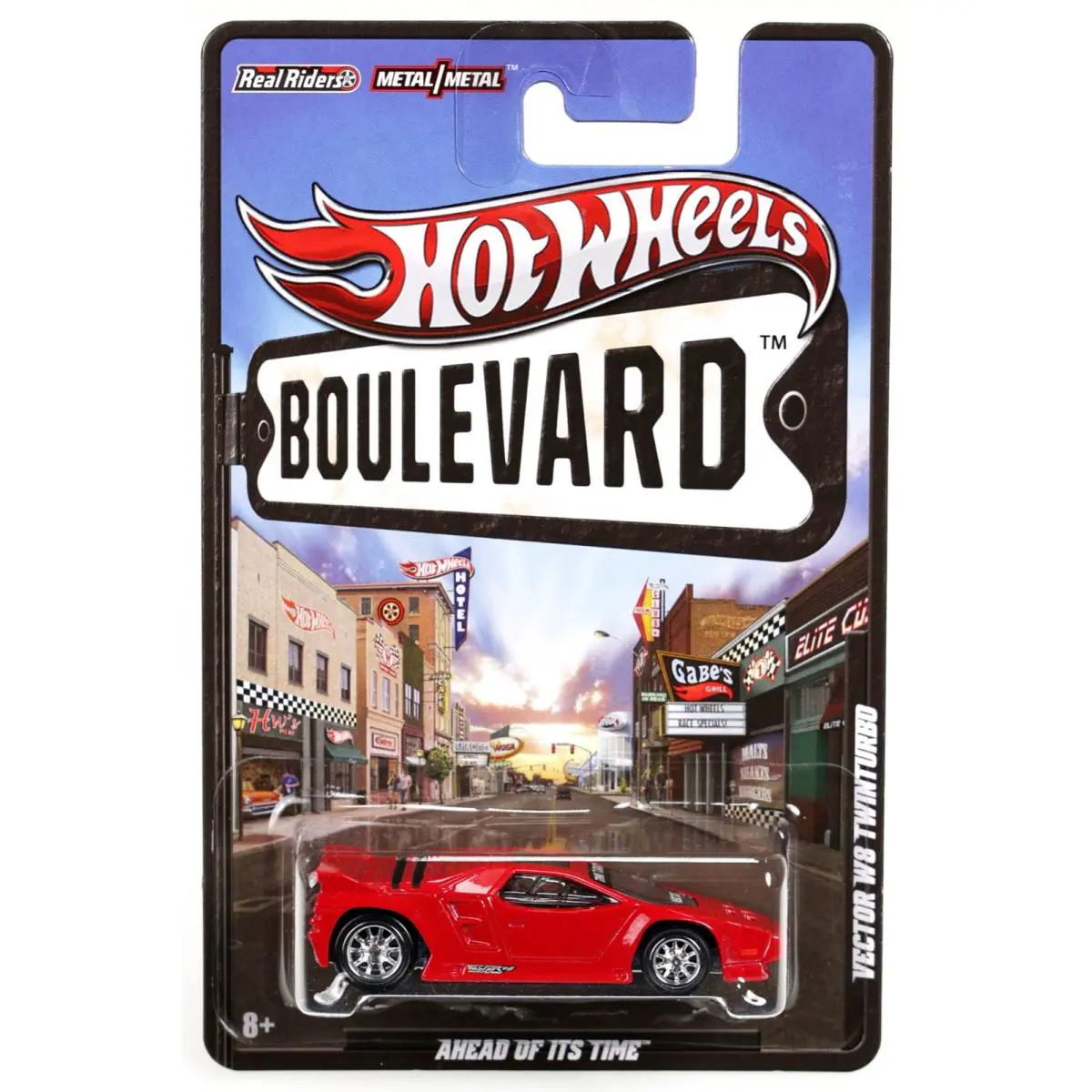 Hot Wheels Vector W8 Twinturbo Boulevard Ahead of Its Time Series - W4631 Red