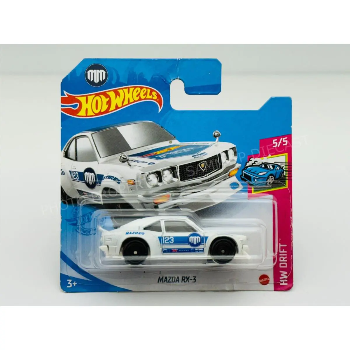 Hot Wheels 2021 Super Treasure Hunt Mazda RX-3 Rare Short Card