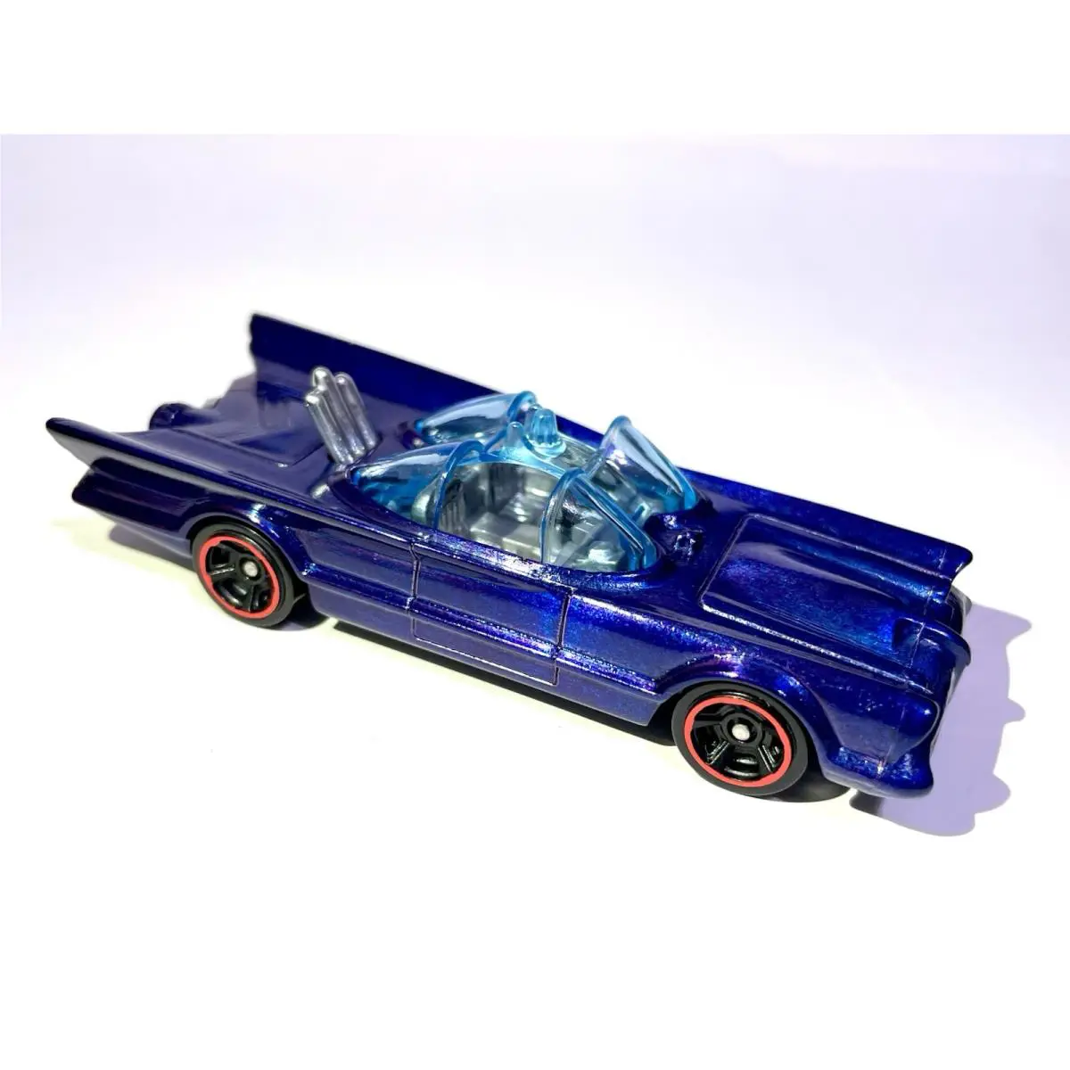 Custom Made Paint Flop Deep Blue / Purple Redline Batmobile DC Comics