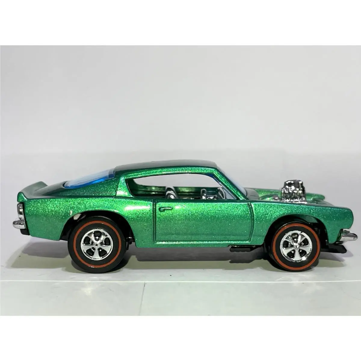 Custom Made Redline Hot Wheels Barracuda Spectraflame Green 1:64 Car