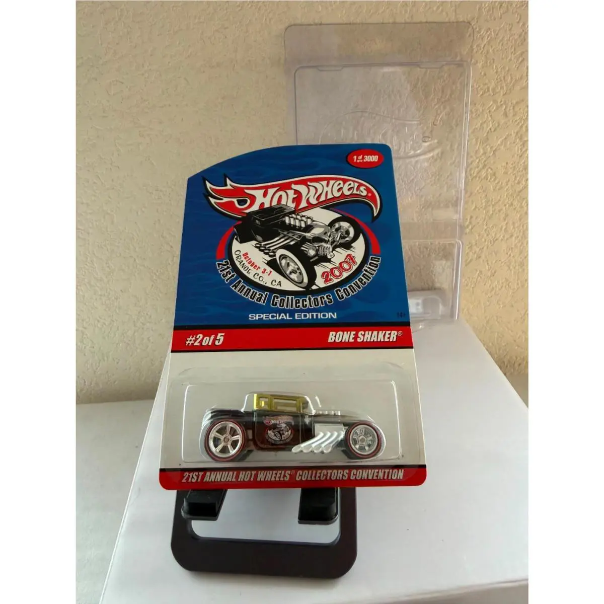 Hot Wheels Bone Shaker 2007 21st Annual Collectors Convention Car 1 of 3000 BC5