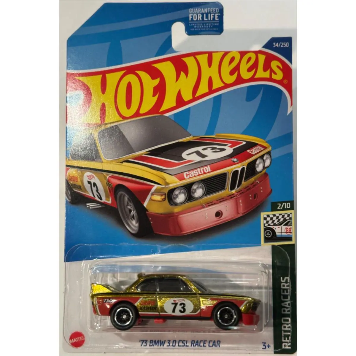 2022 Hot Wheels `73 BMW3.0 Csl Race Car 2/10 Retr Racers Super Treasure