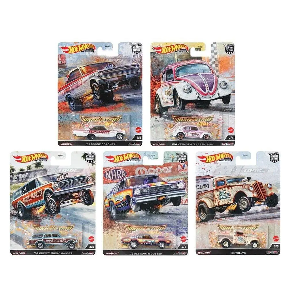 Hot Wheels Premium Culture Drag Strip Set of 5 Cars