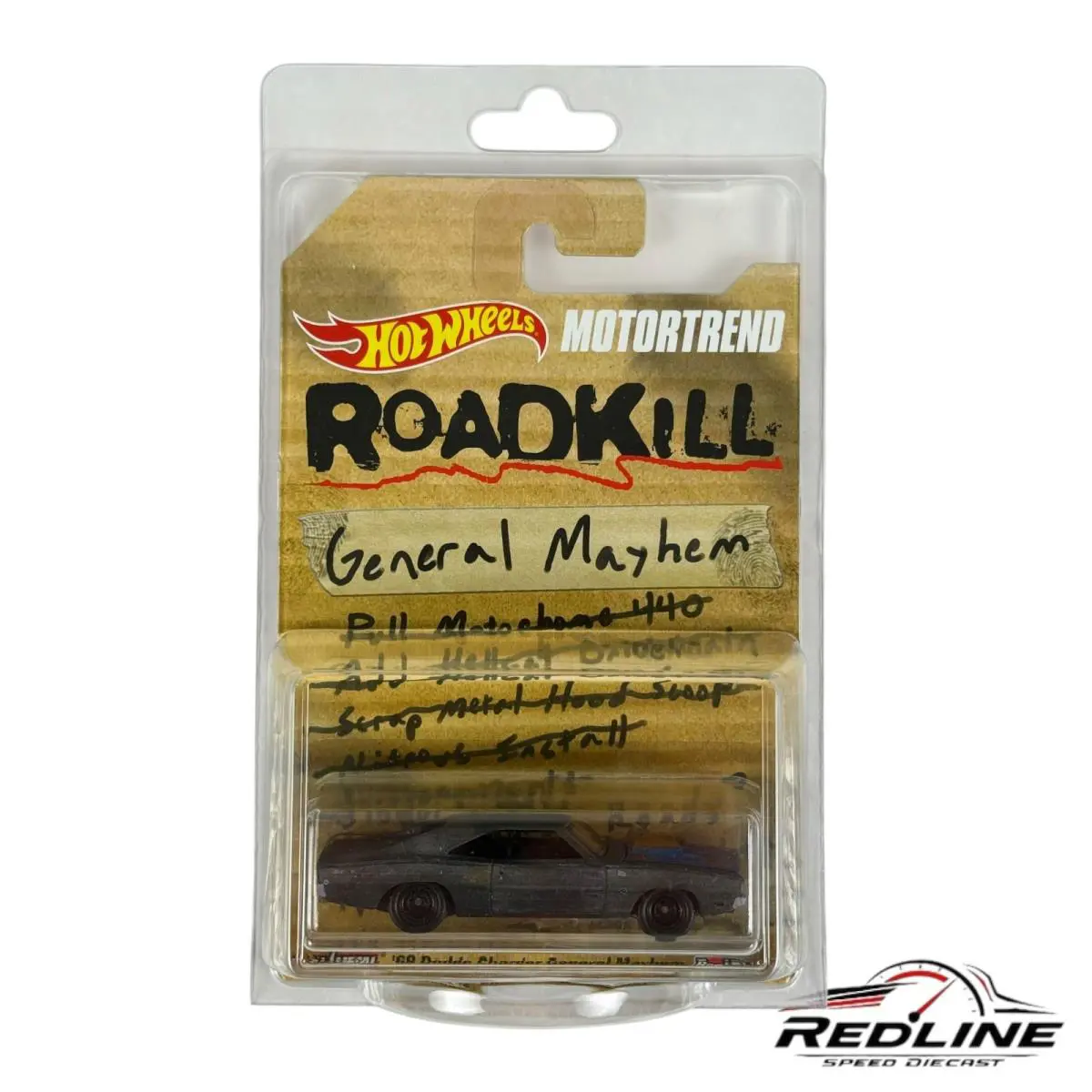 Hot Wheels Motortrend Roadkill 68 Dodge Charger General Mayhem H15