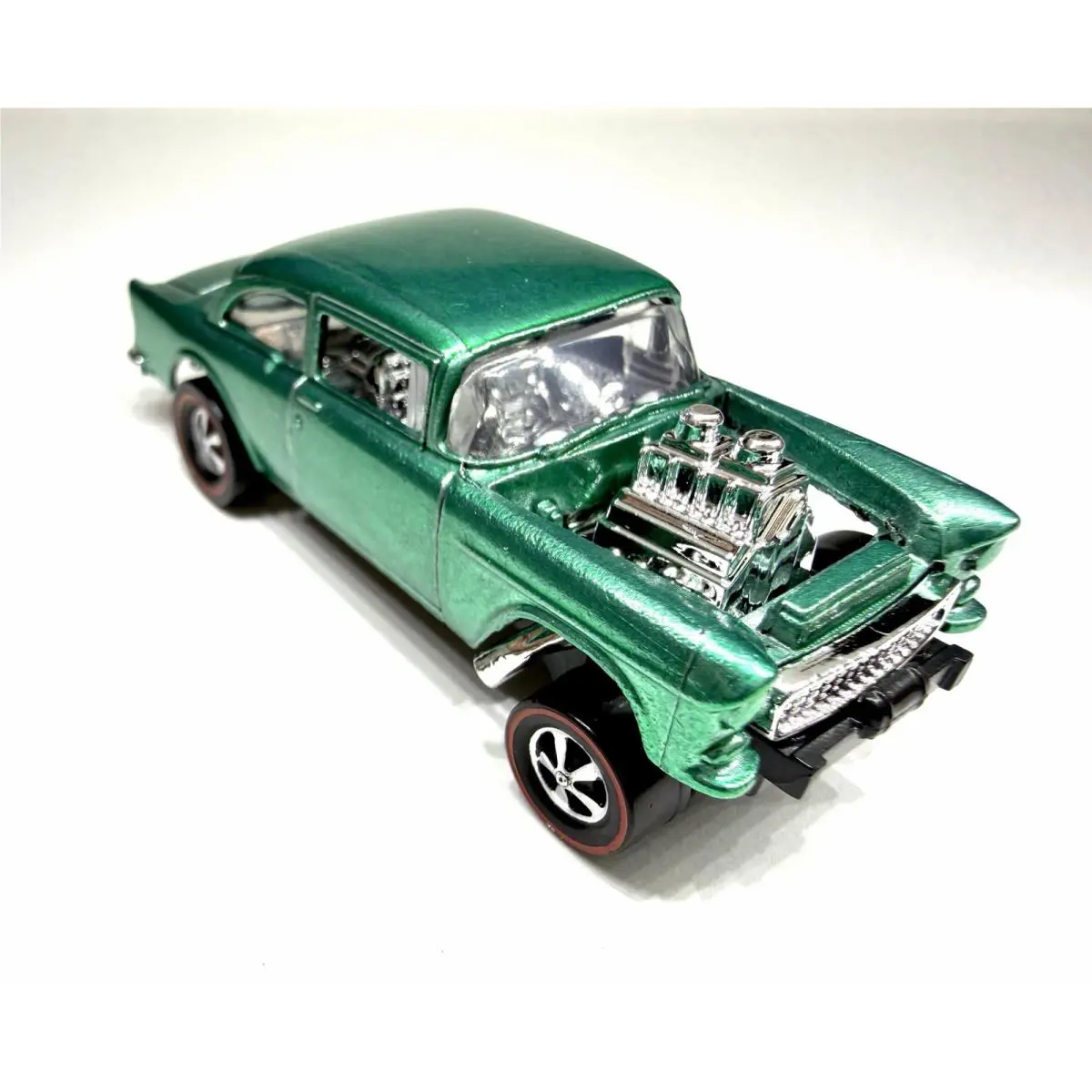 Hot Wheels Custom Made Redline Spectraflame Green `55 Chevy Belair Gasser
