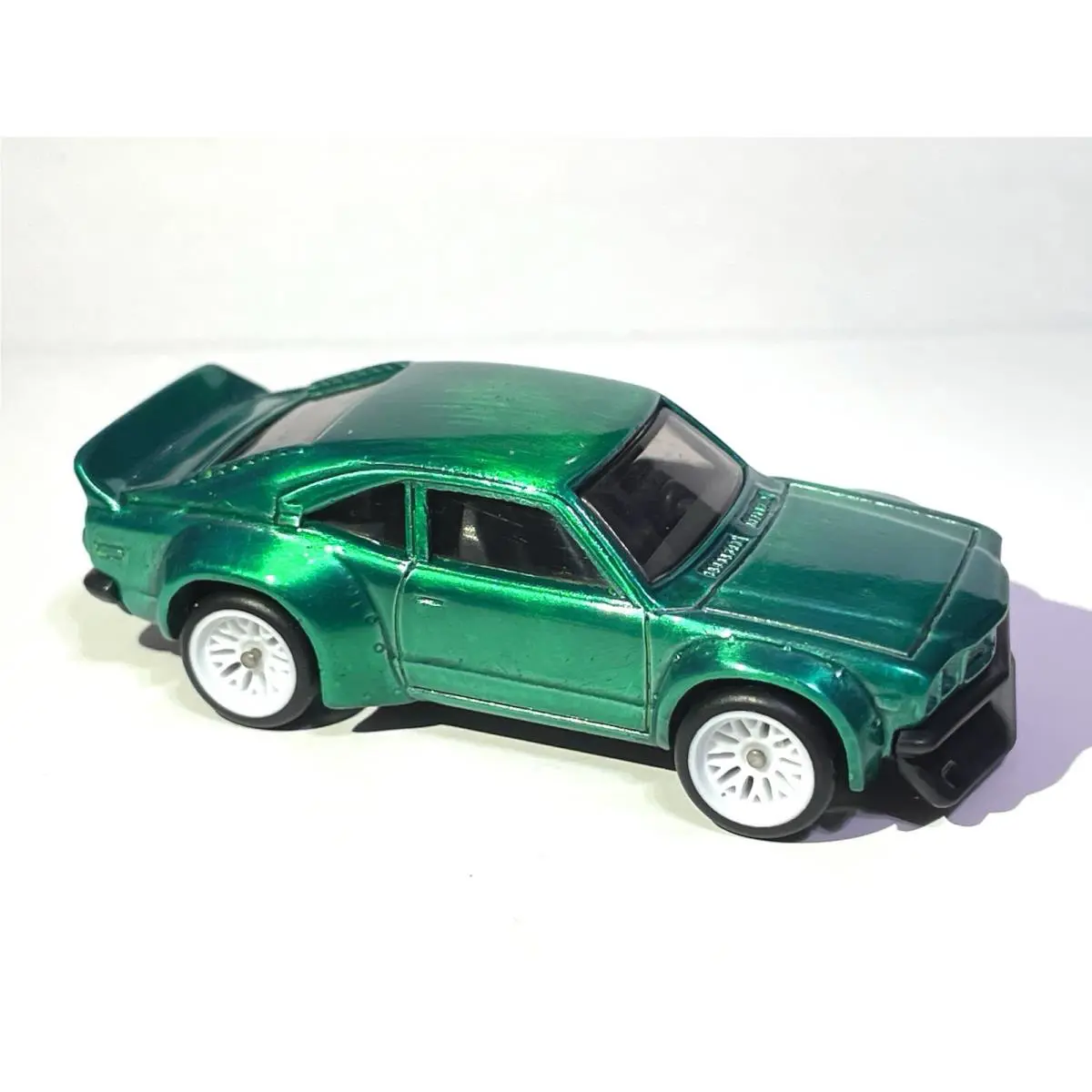 Hot Wheels Mazda RX-3 Custom Made Spectraflame Green with Real Riders Diecast