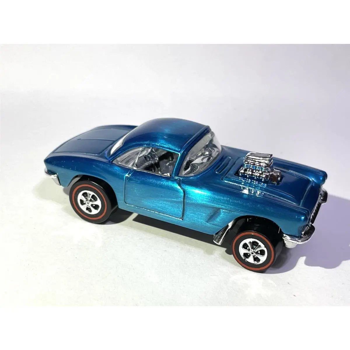 Hot Wheels `62 Corvette Gasser Custom Made Spectraflame Blue Redline