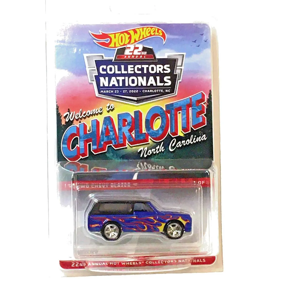 70 Chevy Blazer Flames 2022 Charlotte Hot Wheels Nationals Convention 5654/6200