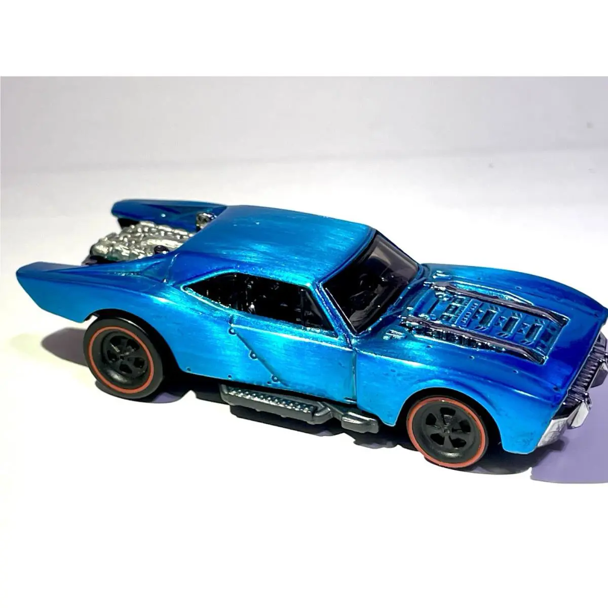 Hot Wheels Batmobile DC Comics Batman Custom Made Spectraflame Blue Redline 1:64