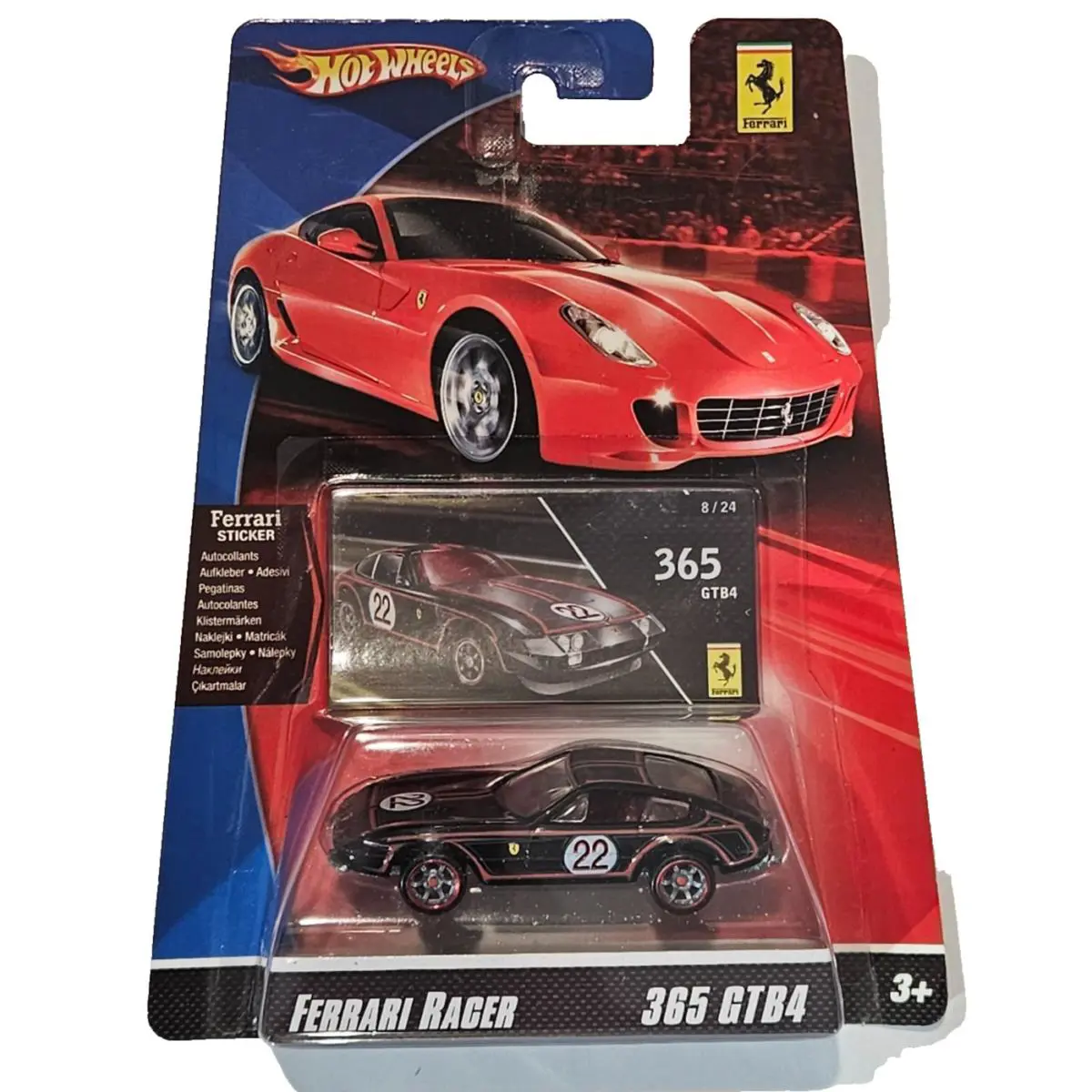 Hot Wheels 2008 Ferrari Racer 8 365 GTB4 Black 22