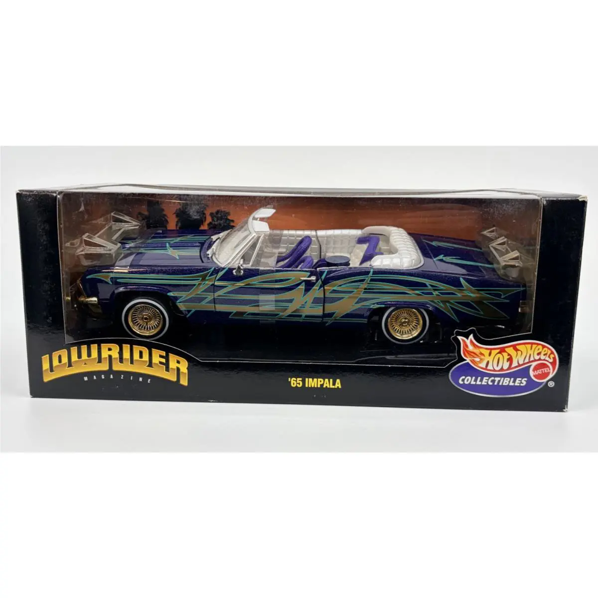 Hot Wheels Collectibles `65 Chevy Impala Lowrider Magazine Limited Edition 1:18