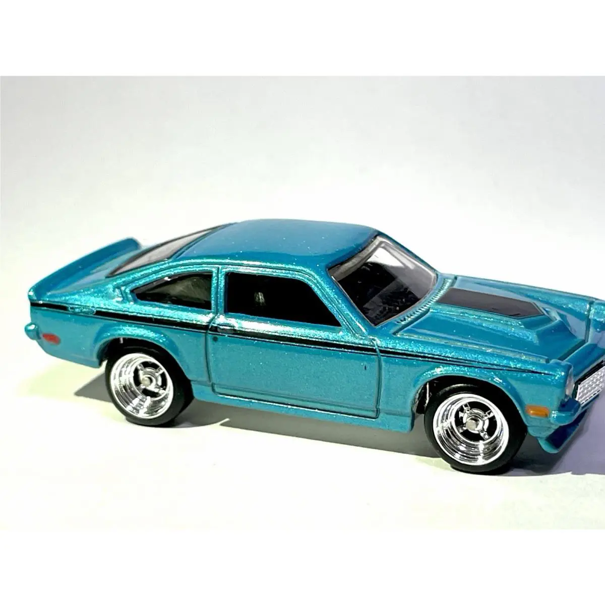 Custom Made Hot Wheels Custom v8 Vega with Real Riders Rubber Tires Diecast