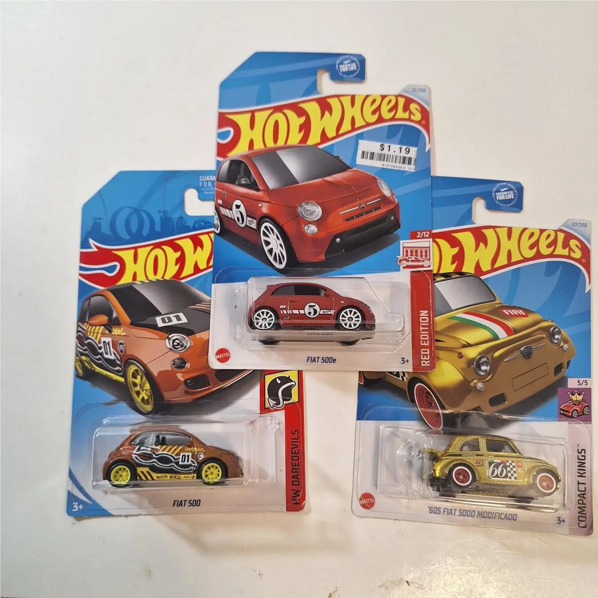 Hot Wheels Fiat 500 Super Treasure Hunt/ Target Red Edition/ 500d Super Treasur