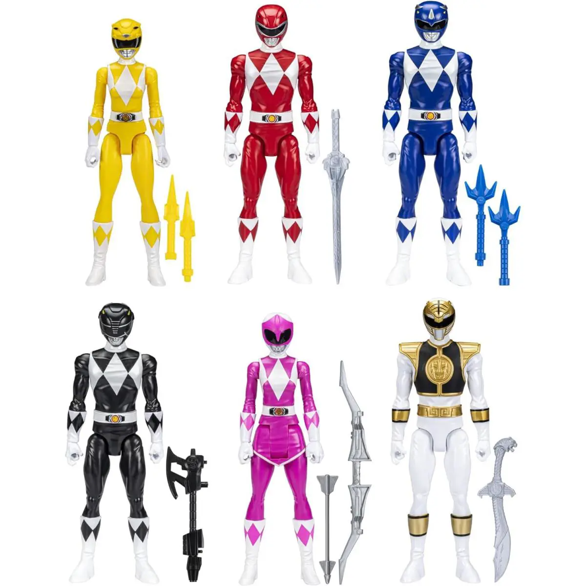 Power Rangers Mighty Morphin Multipack 12-Inch Action Figure 6-Pack
