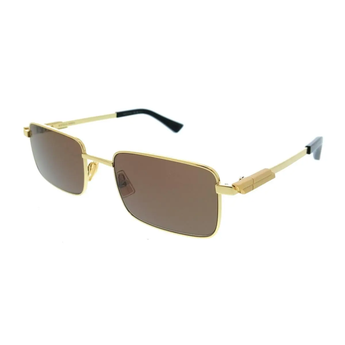 Bottega Veneta BV1469S-005 Rectangle Brown Lens Unisex Sunglasses
