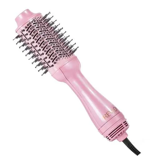 Hair Dryer Brush Volumizer One Step Salon Blowout Pink Revlon RVDR5222AN Styler