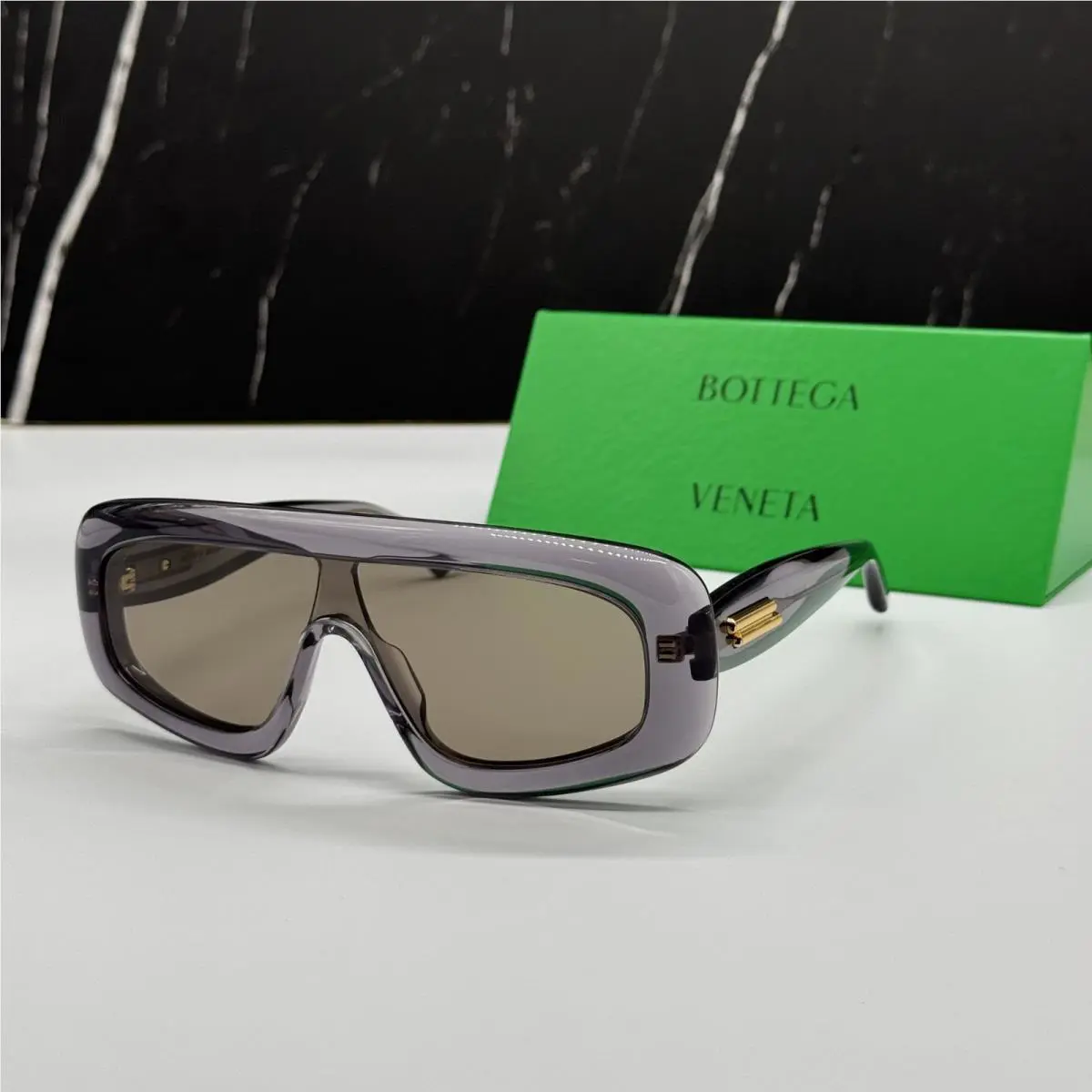 Bottega Veneta Sunglasses Grey Unisex Eyewear Bottega Veneta BV1281S 003