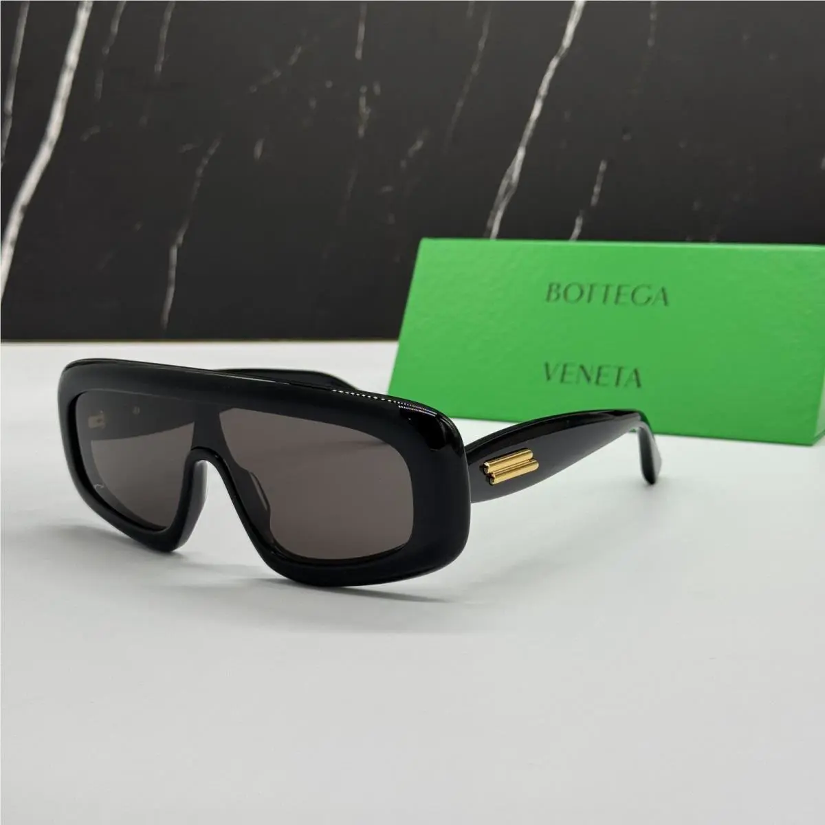Bottega Veneta Sunglasses Black Unisex Eyewear Bottega Veneta BV1281S 001