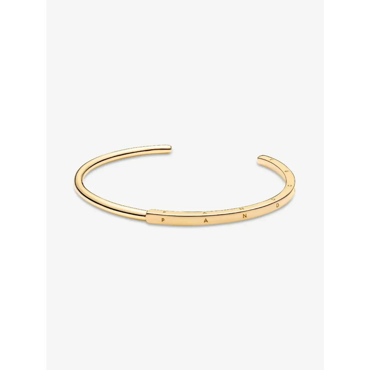 Pandora Signature Gold Plated I-d Open Bangle Bracelet 569493C00-17