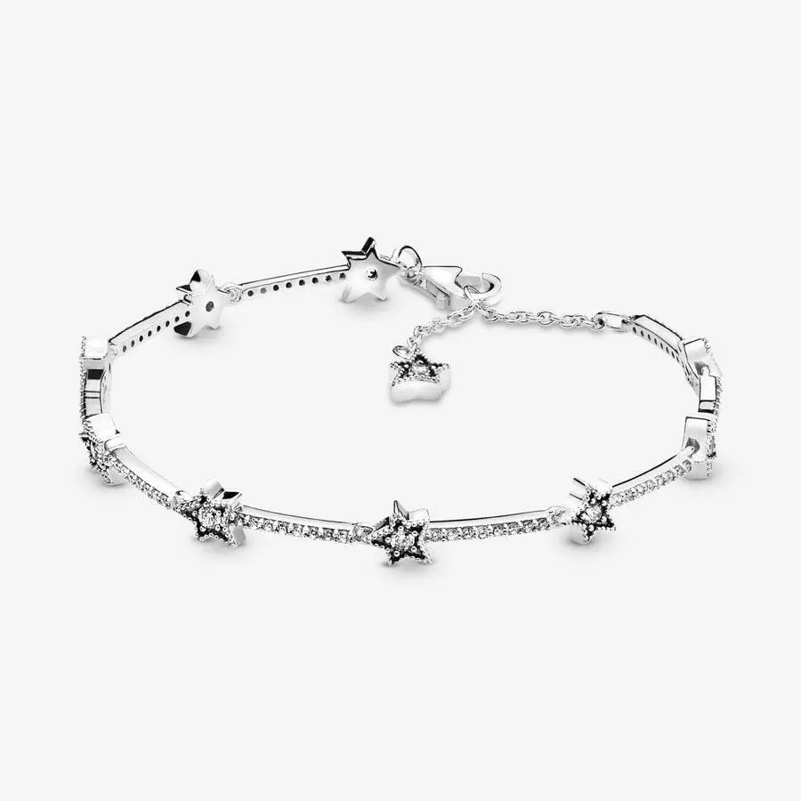Pandora Moments Sterling Silver Celestial Stars Bracelet 598498C01-20