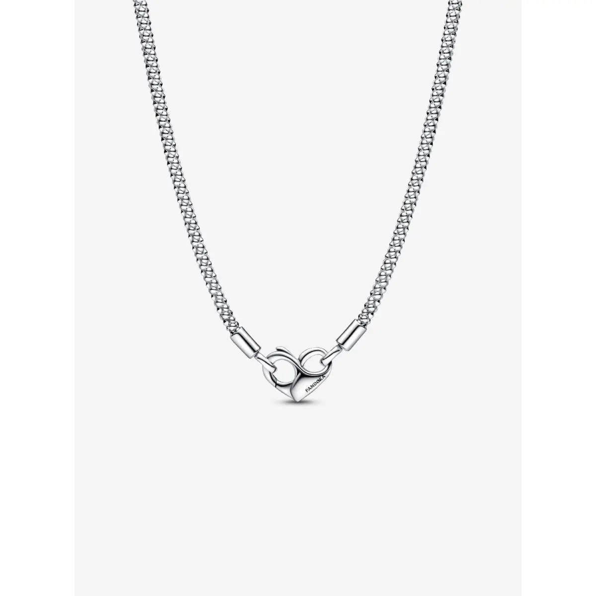 Pandora Moments Sterling Silver Studded Chain Necklace 392451C00-45