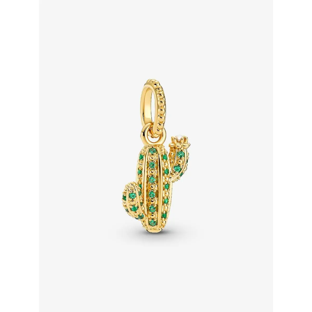 Pandora Yellow Gold Plated Sparkling Desert Cactus Pendant 361687C01