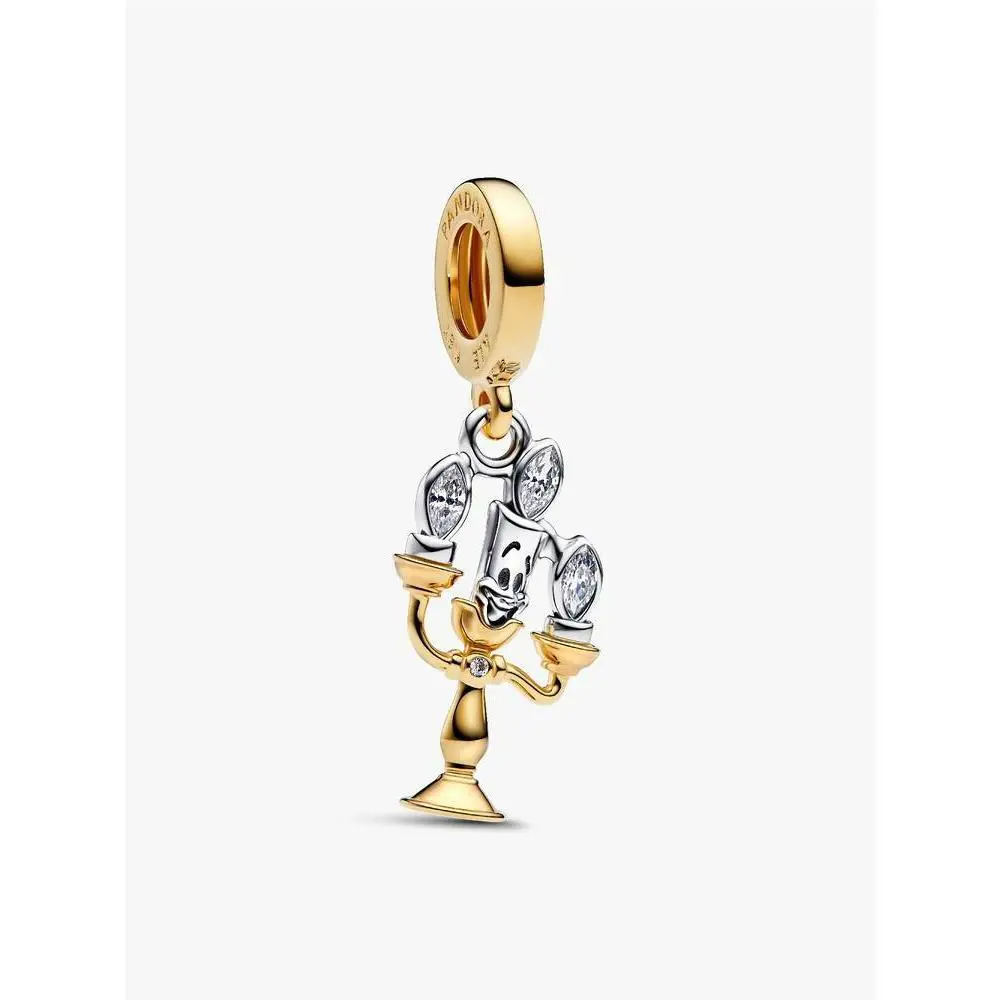Pandora Disney Beauty and The Beast Lumiere Dangle Charm 763985C01