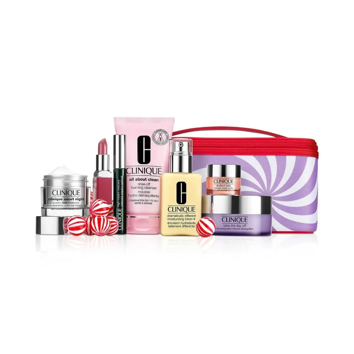 Clinique Best Of Clinique Skincare Gift Set w/ Cosmetic Bag 2021 Holiday