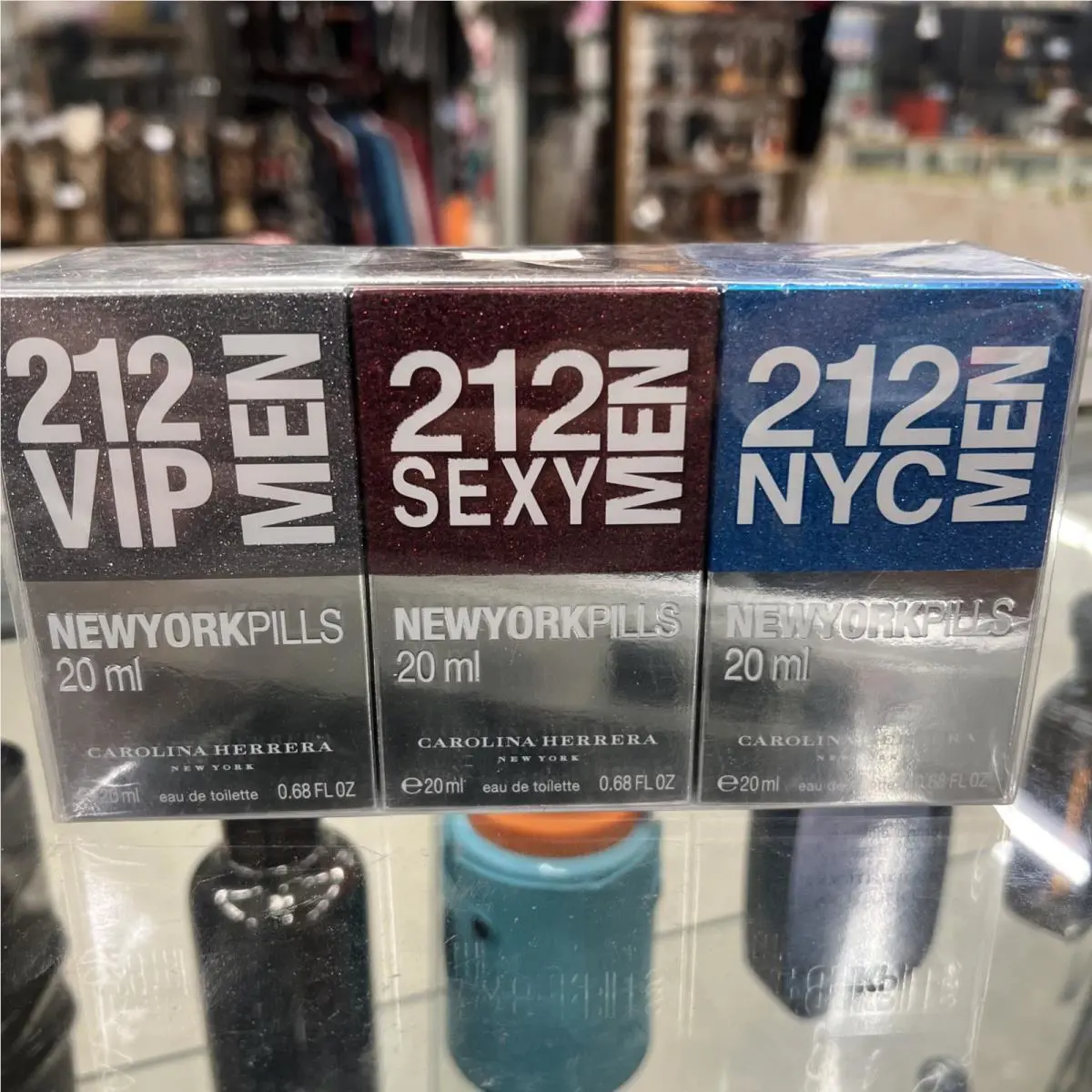 212 Men York Pills Carolina Herrera Edt 0.68 oz Set Vintage