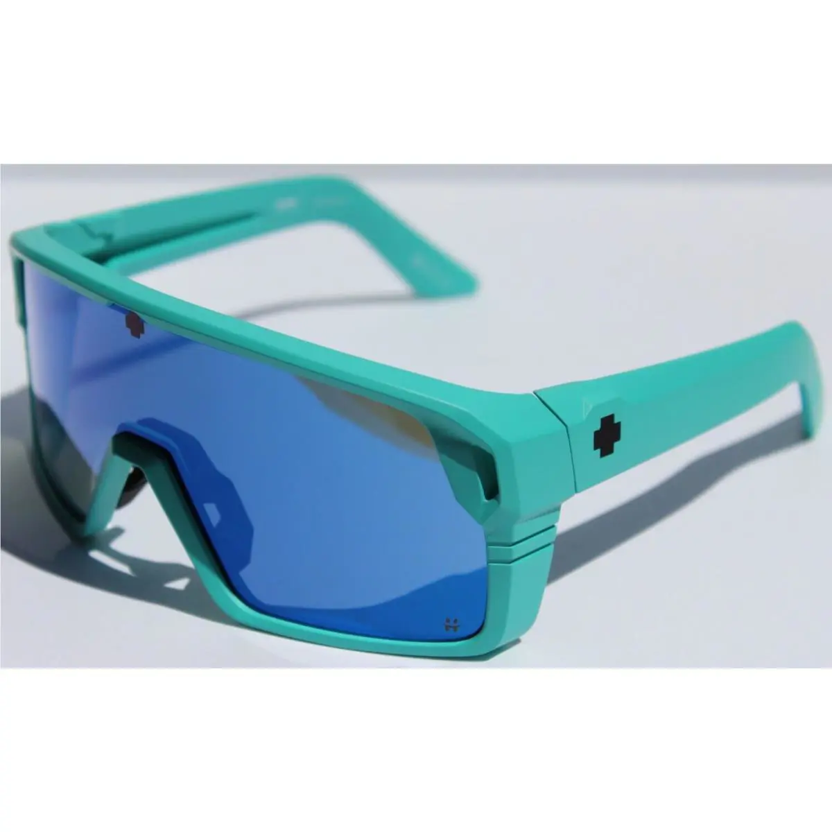 Spy Optics Monolith Sunglasses Matte Teal/happy Gray Blue Spectra Mirror