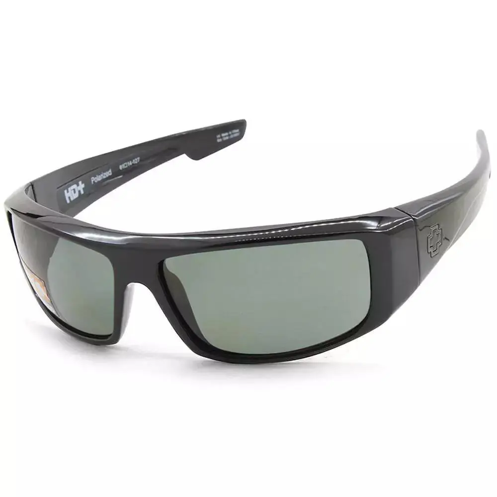 Spy Logan SPY670939038864 Sunglasses 61mm - Frame: Black, Lens: Happy Gray Green