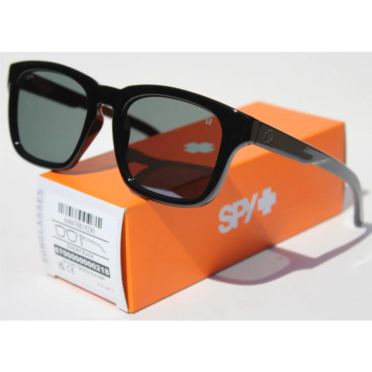 Spy Optics Saxony Sunglasses Black/happy Gray Green Black Mirror 6700000000218