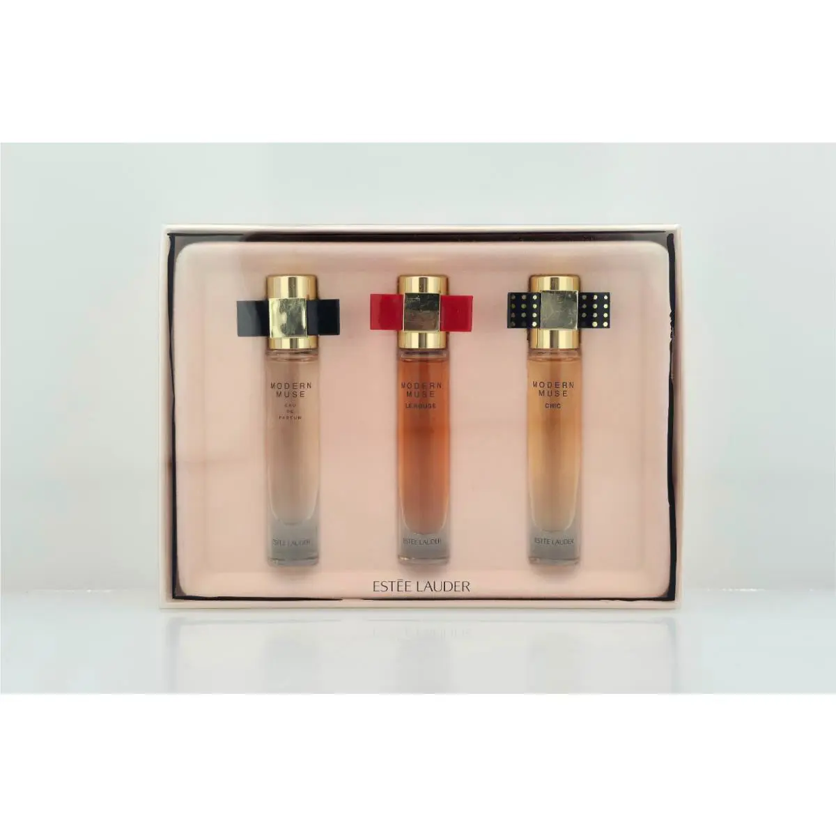 Estee Lauder Modern Muse Rollerball Trio Set 3 x 4ml Edp Le Rouge Chic