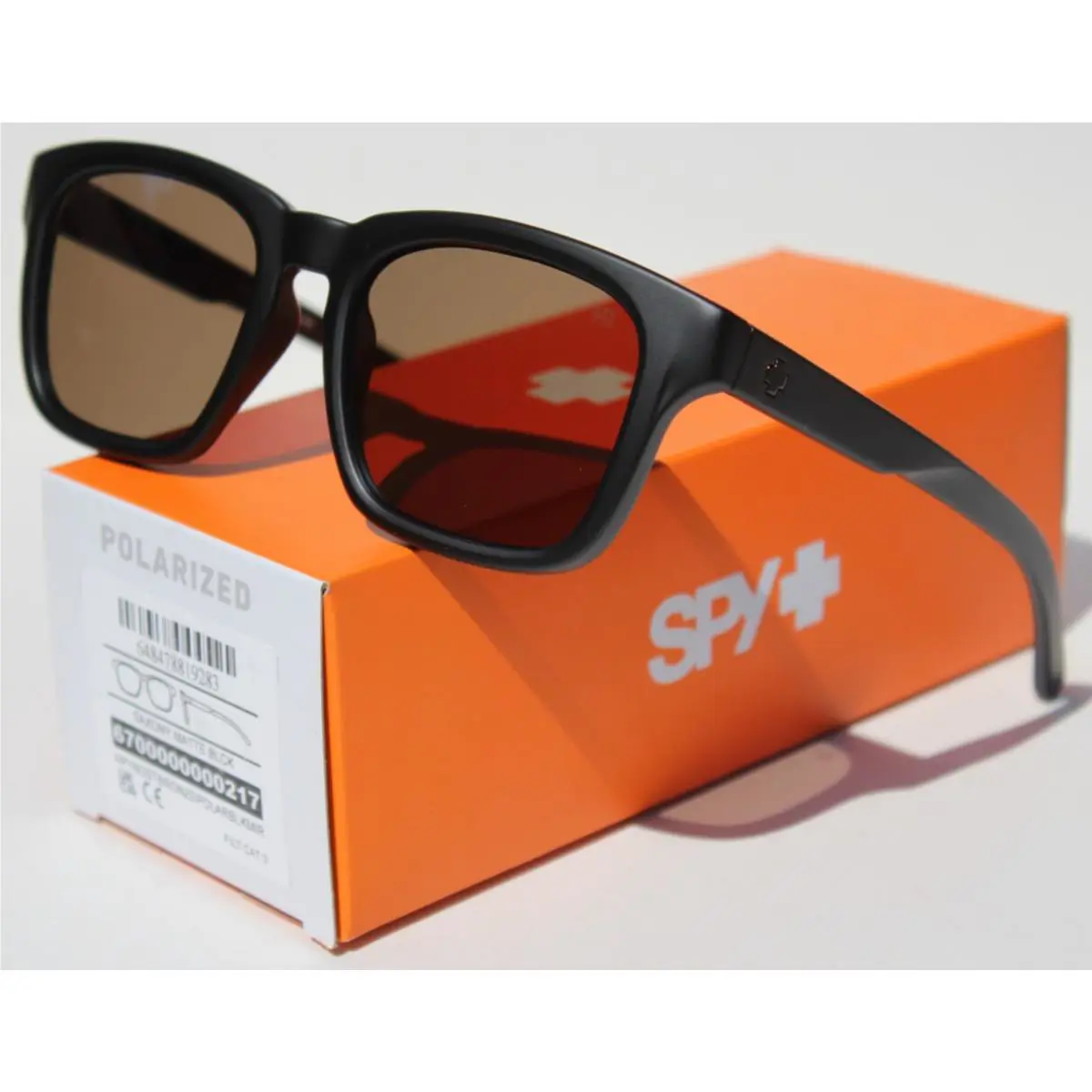 Spy Optics Saxony Polarized Sunglasses Matte Black/happy Boost Bronze Black