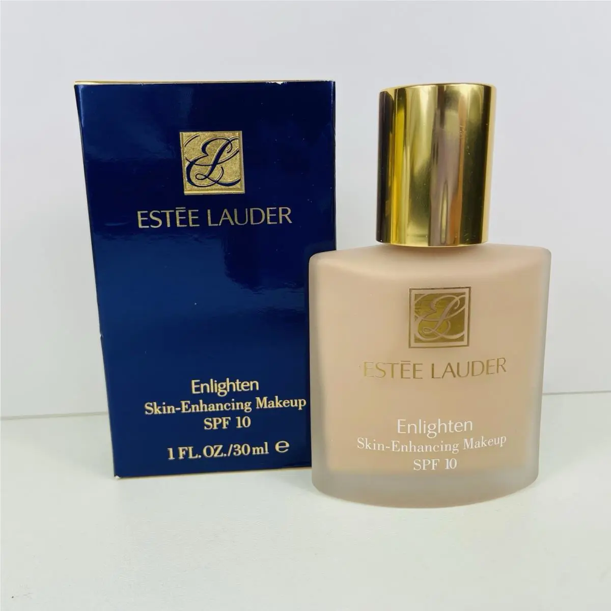 Vtg Estee Lauder Enlighten Skin Enhancing Makeup 01 Neutral Beige 1oz/30ml