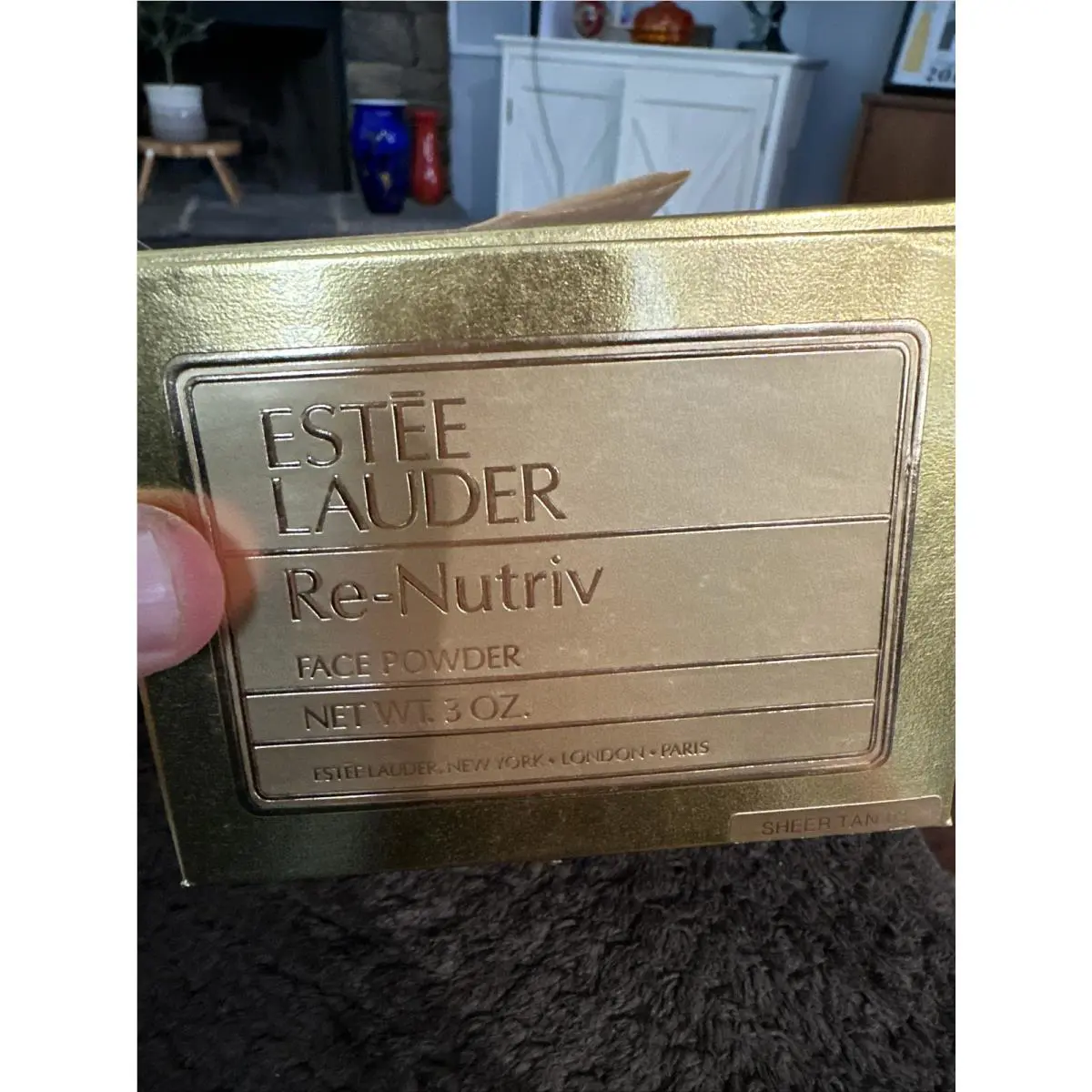 Vtg Estee Lauder Re-nutriv Face Powder 3oz. W/reciept Very Rare 1980’s