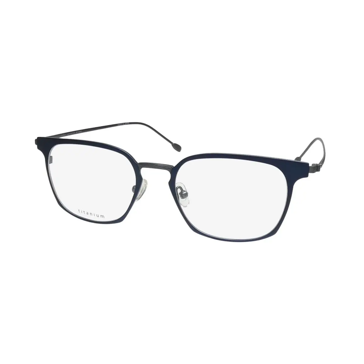V161 Titanium Eyeglass Frame/glasses NO Allergy Durable Metal Mens Matte Navy / Gunmetal by John Varvatos