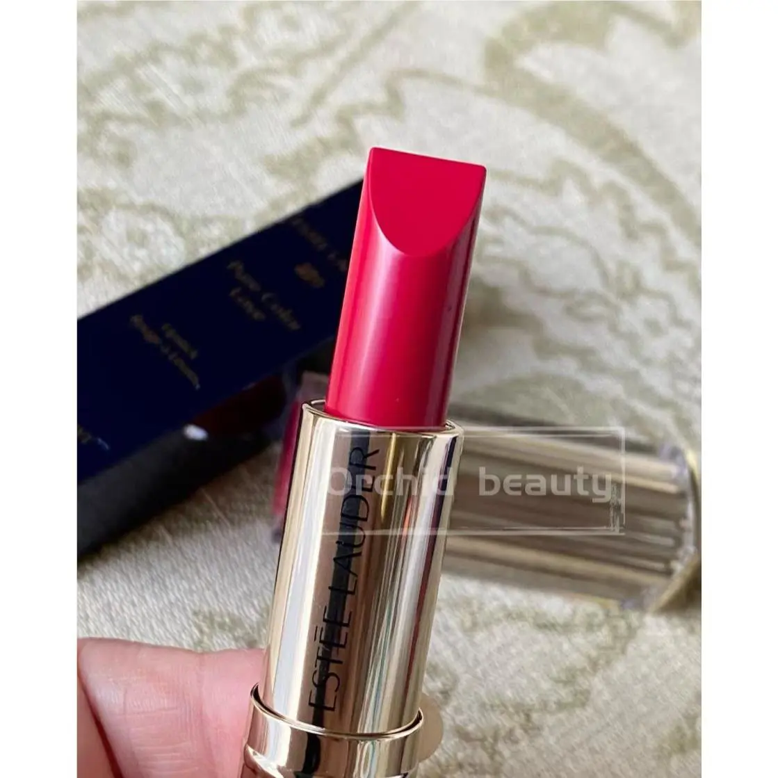 Boxed Estee Lauder Pure Color Love Lipstick 220 Shock Awe Rare